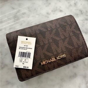 Michael Kors Dark Brown Jet Set Wallet